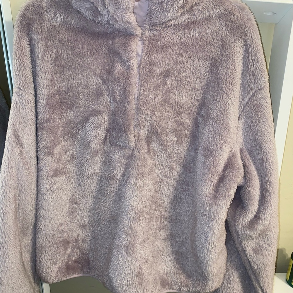 H&M fluffy quarter zip